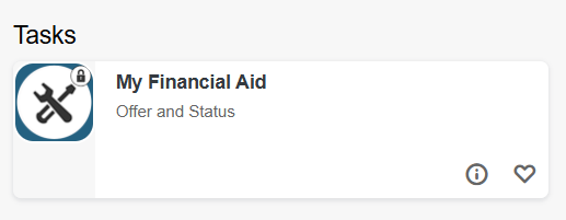 SalukiNet Task "My Financial Aid"